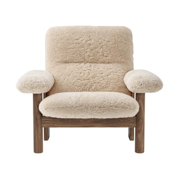 Brasilia Sessel - Walnut-Nature sheepskin curly - Audo Copenhagen