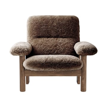 Brasilia Sessel - Walnut-Sahara sheepskin curly - Audo Copenhagen