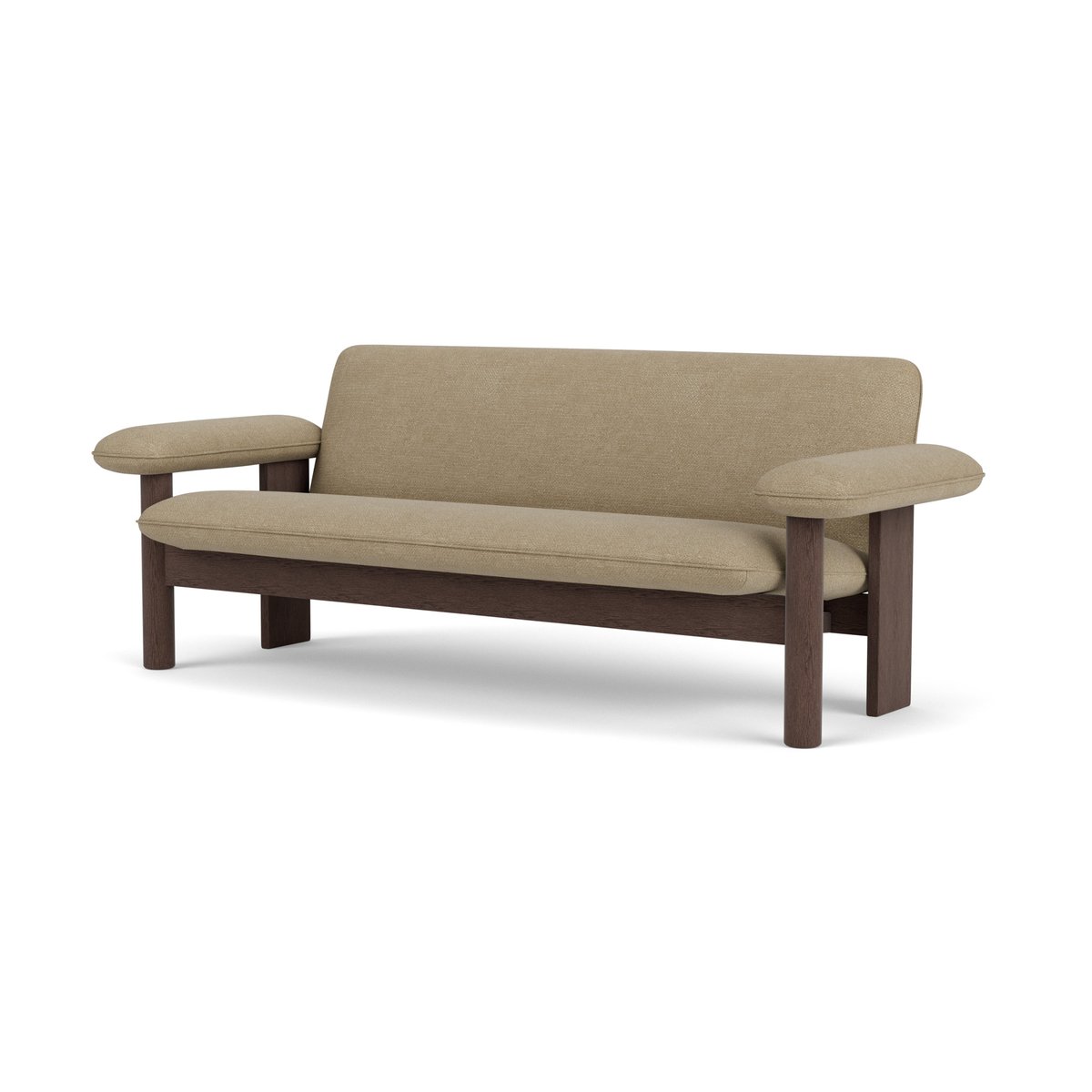 Audo Copenhagen Brasilia Sofa 2-Sitzer Dark oak-Audo Bouclé 02