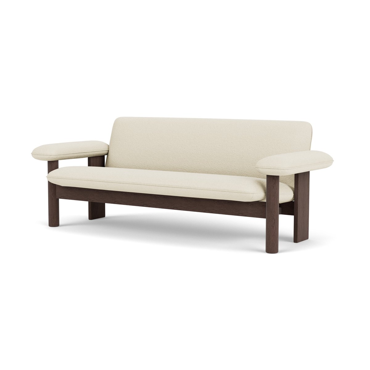 Audo Copenhagen Brasilia Sofa 2-Sitzer Dark oak-Baru 0200