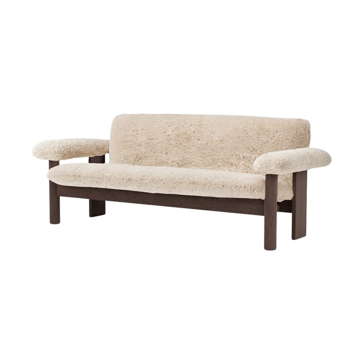 Brasilia Sofa 2-Sitzer - Dark oak-Nature sheepskin curly - Audo Copenhagen