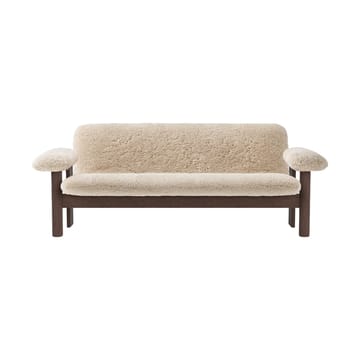 Brasilia Sofa 2-Sitzer - Dark oak-Nature sheepskin curly - Audo Copenhagen