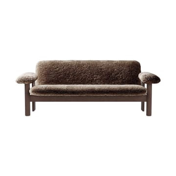 Brasilia Sofa 2-Sitzer - Dark oak-Sahara sheepskin curly - Audo Copenhagen