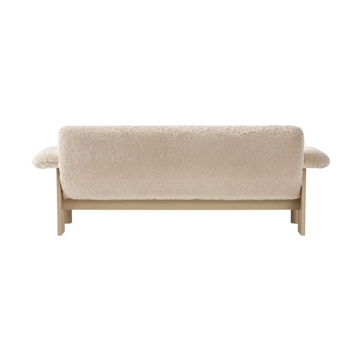 Brasilia Sofa 2-Sitzer, Natural oak-Nature sheepskin curly Audo Copenhagen