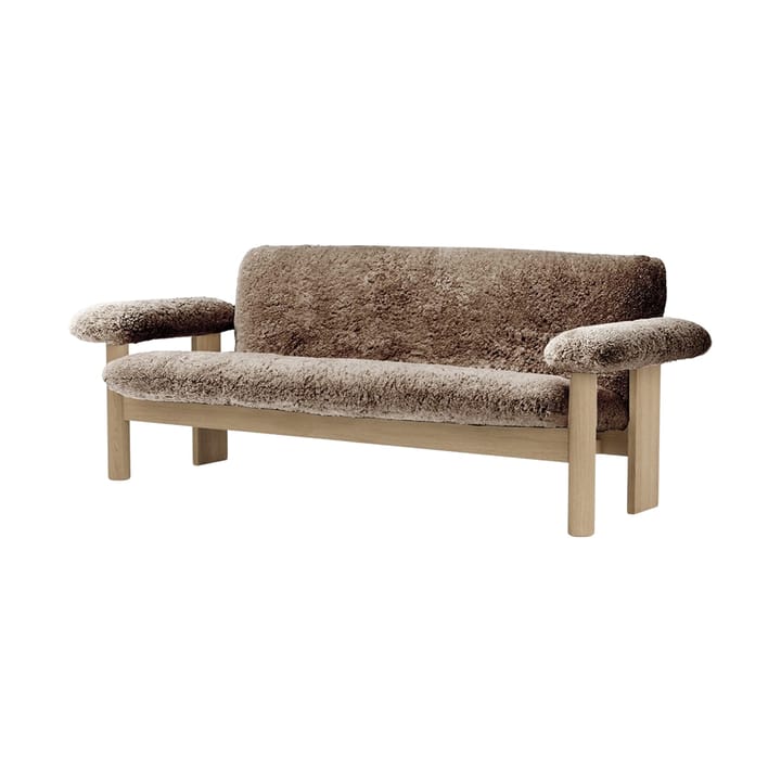 Brasilia Sofa 2-Sitzer - Natural oak-Sahara sheepskin curly - Audo Copenhagen