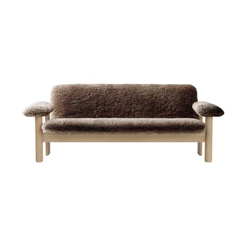 Brasilia Sofa 2-Sitzer - Natural oak-Sahara sheepskin curly - Audo Copenhagen