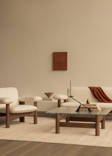 Brasilia Sofa 2-Sitzer - Natural oak-Sahara sheepskin curly - Audo Copenhagen