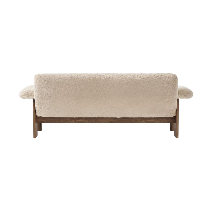 Brasilia Sofa 2-Sitzer, Walnut-Nature sheepskin curly Audo Copenhagen