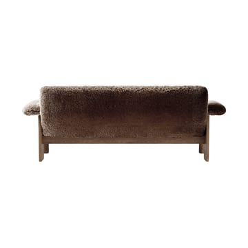 Brasilia Sofa 2-Sitzer - Walnut-Sahara sheepskin curly - Audo Copenhagen