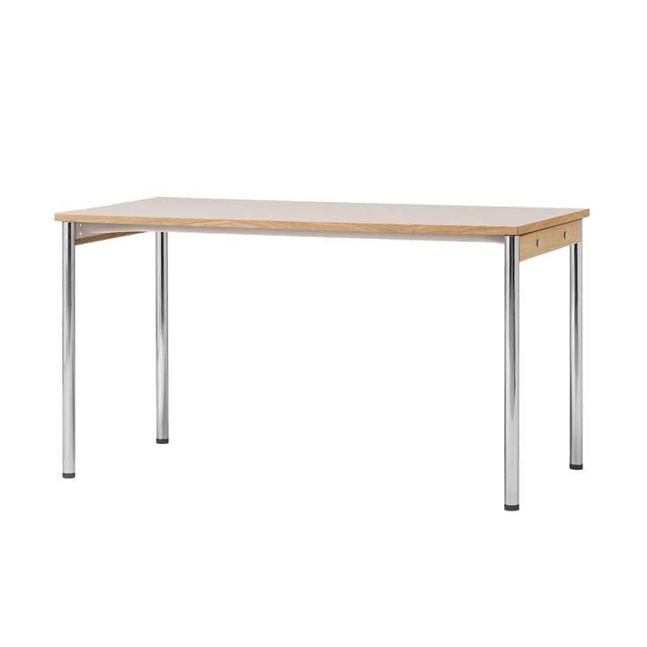 Co Table Konferenztisch 140x70cm - Chrome, laminate creme - Audo Copenhagen