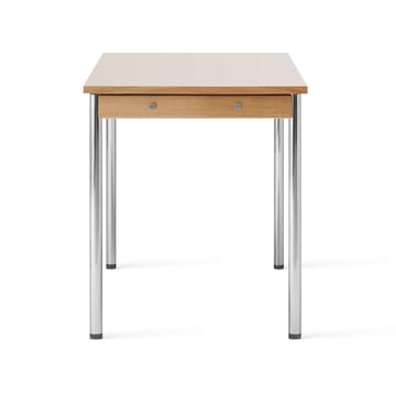 Co Table Konferenztisch 140x70cm - Chrome, laminate creme - Audo Copenhagen