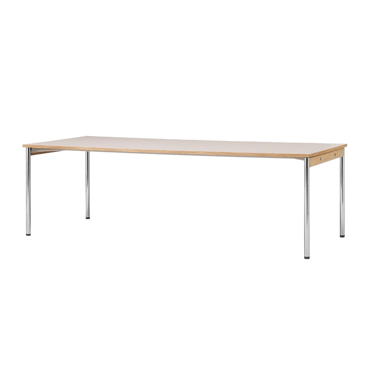 Co Table Konferenztisch 240x100cm - Chrome, laminate creme - Audo Copenhagen