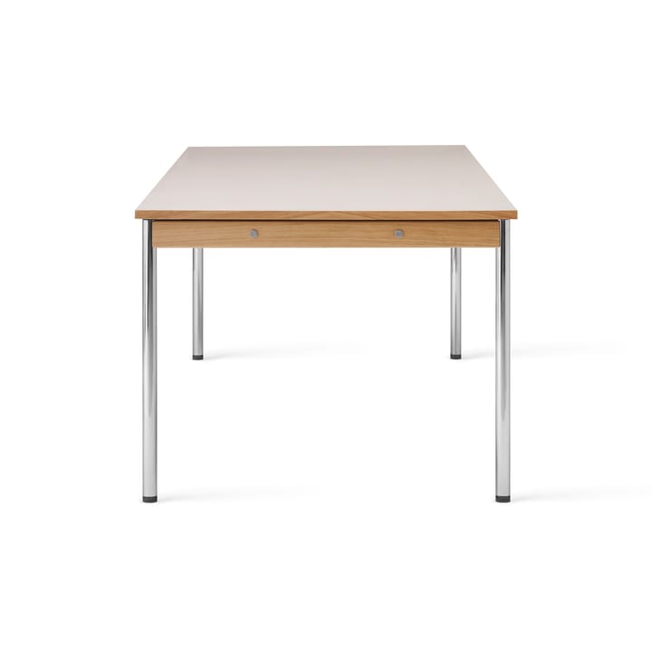 Co Table Konferenztisch 240x100cm - Chrome, laminate creme - Audo Copenhagen