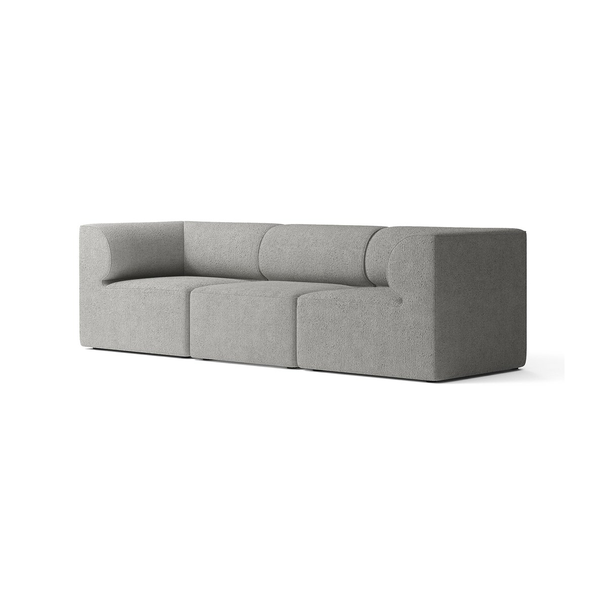 Audo Copenhagen Eave 86 Modulsofa configuration 2 Audo bouclé 16 (dark grey)