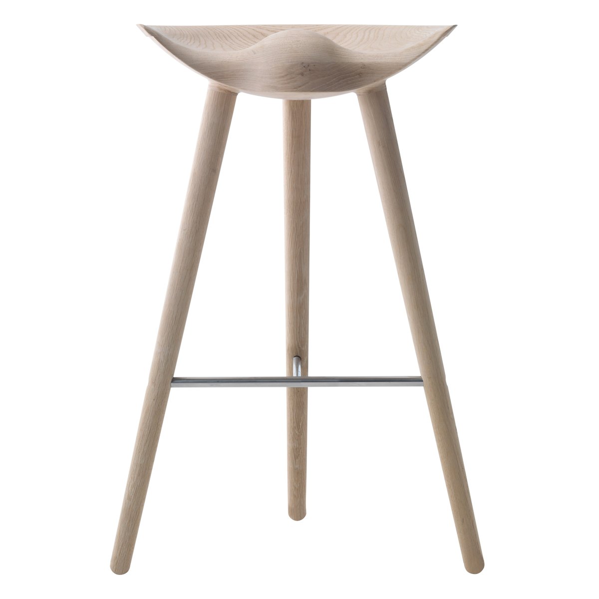 Audo Copenhagen ML42 Barhocker 77 cm Eiche-Stahl