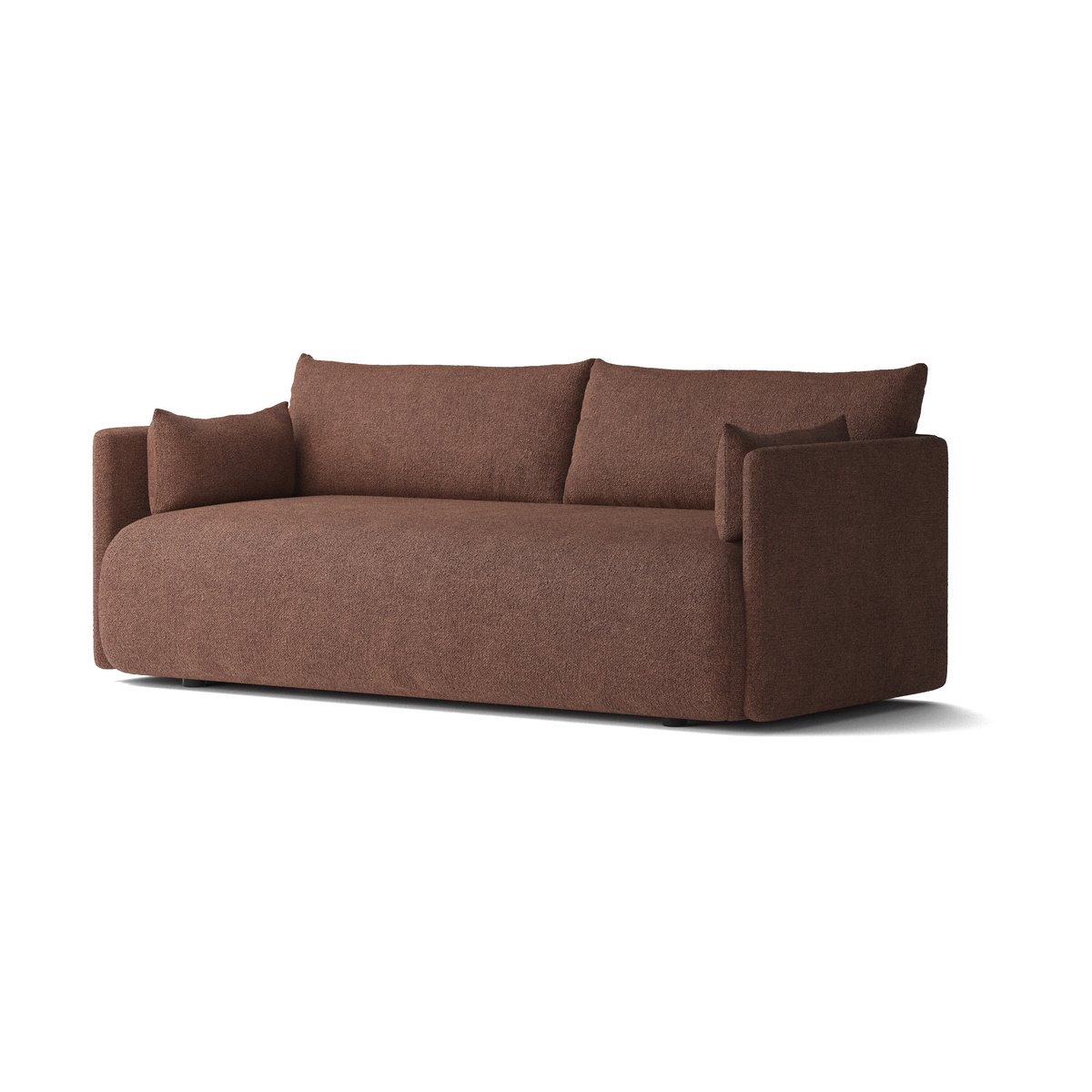 Audo Copenhagen Offset Sofa 2-Sitzer Audo Bouclé 08 Bordeaux