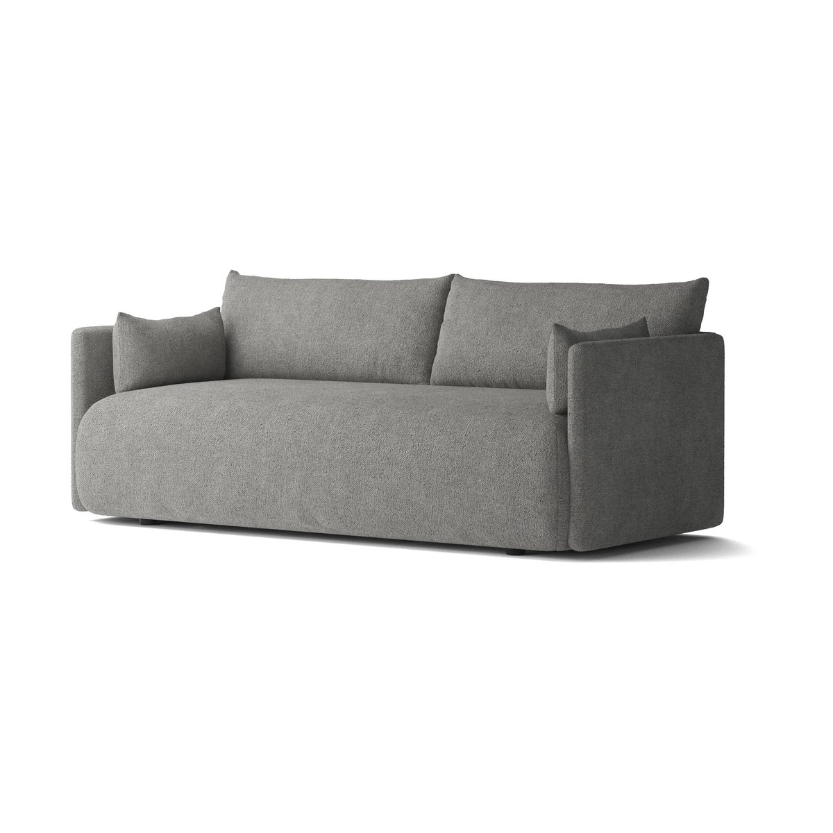 Audo Copenhagen Offset Sofa 2-Sitzer Audo Bouclé 16 Dark grey