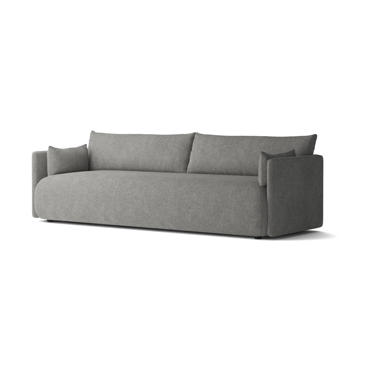 Audo Copenhagen Offset Sofa 3-Sitzer Audo Bouclé 16 Dark grey