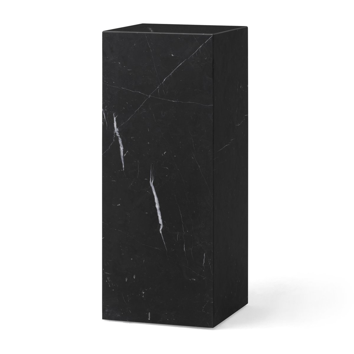 Audo Copenhagen Plinth Pedestal Blumentopfständer Nero Marquina