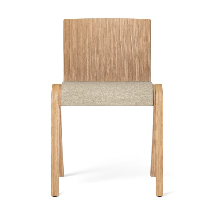 Ready Stuhl gepolsterter Sitz, Natural oak-Audo Bouclé 02 Audo Copenhagen