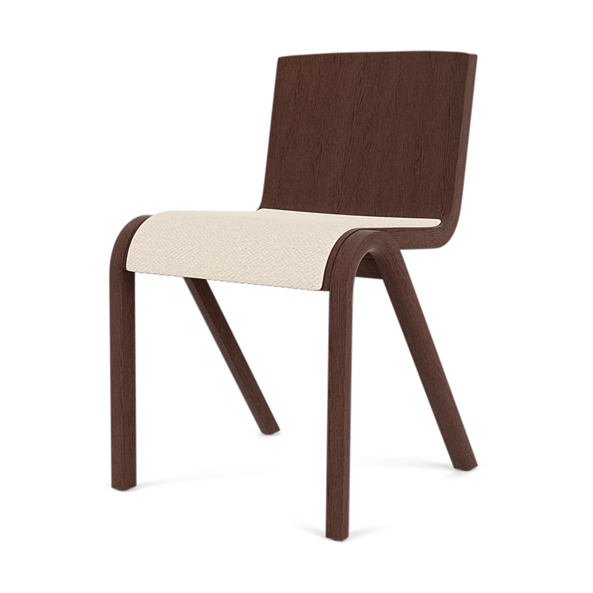 Audo Copenhagen Ready Stuhl gepolsterter Sitz Red oak-Logan Jasmine