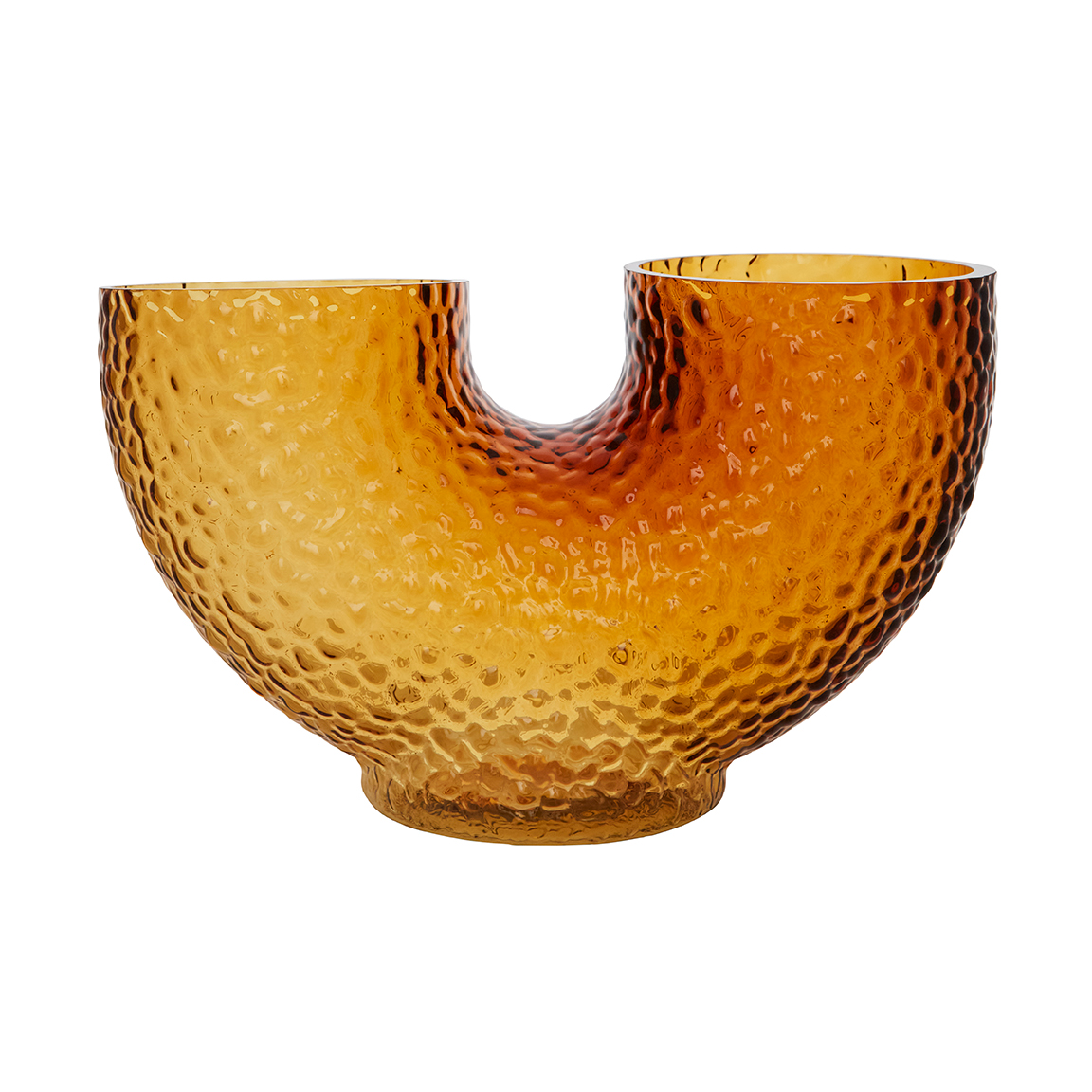 AYTM Arura Vase niedrig Amber