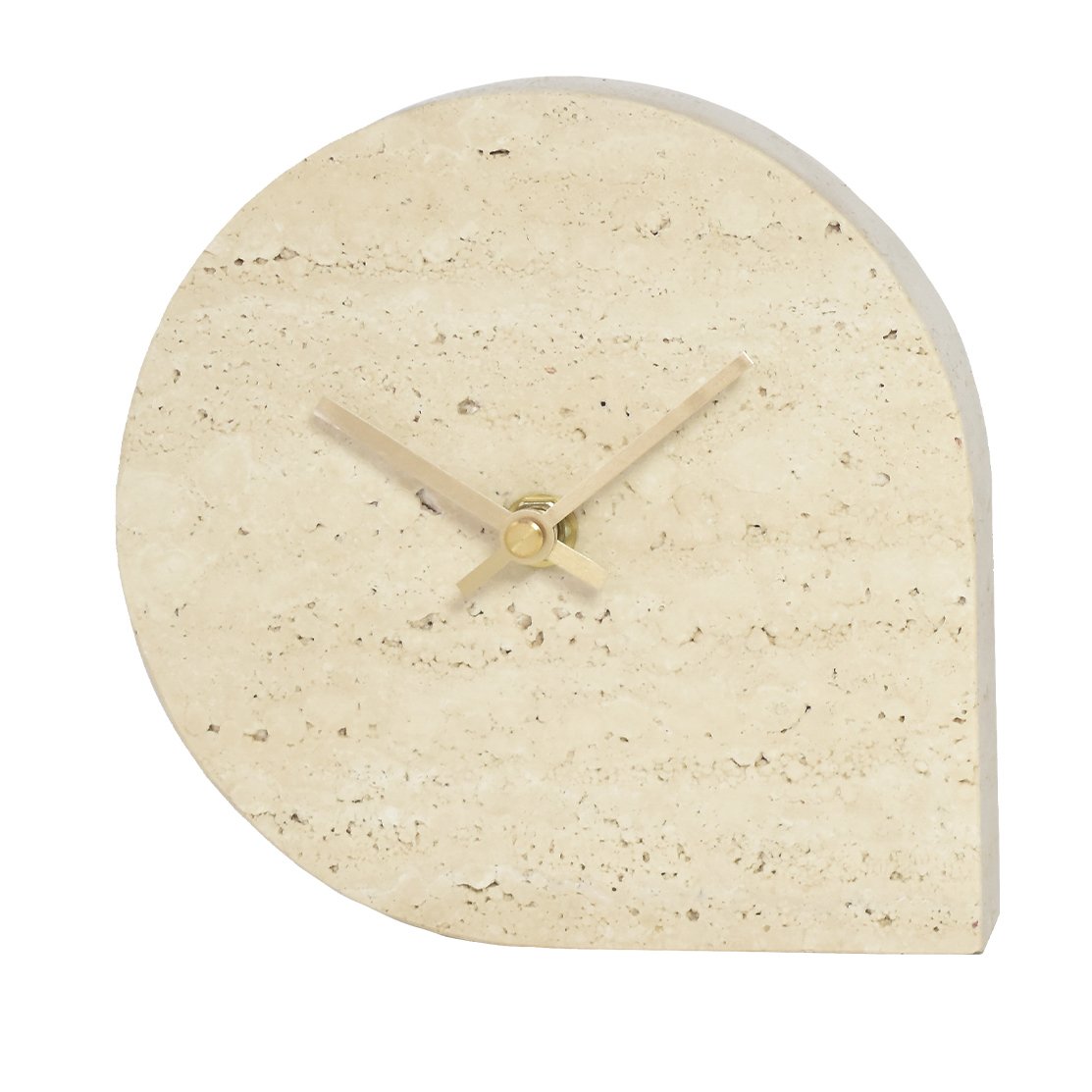 AYTM STILLA Uhr 15,8 x 16 cm Travertine