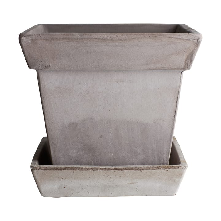 Gaia raw Blumentopf, Grey, 21x21 cm Bergs Potter