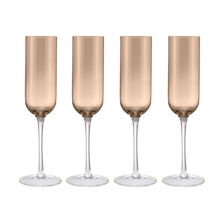 Fuumi Champagnerglas 22 cl 4er-Pack - Coffee-Klar - blomus