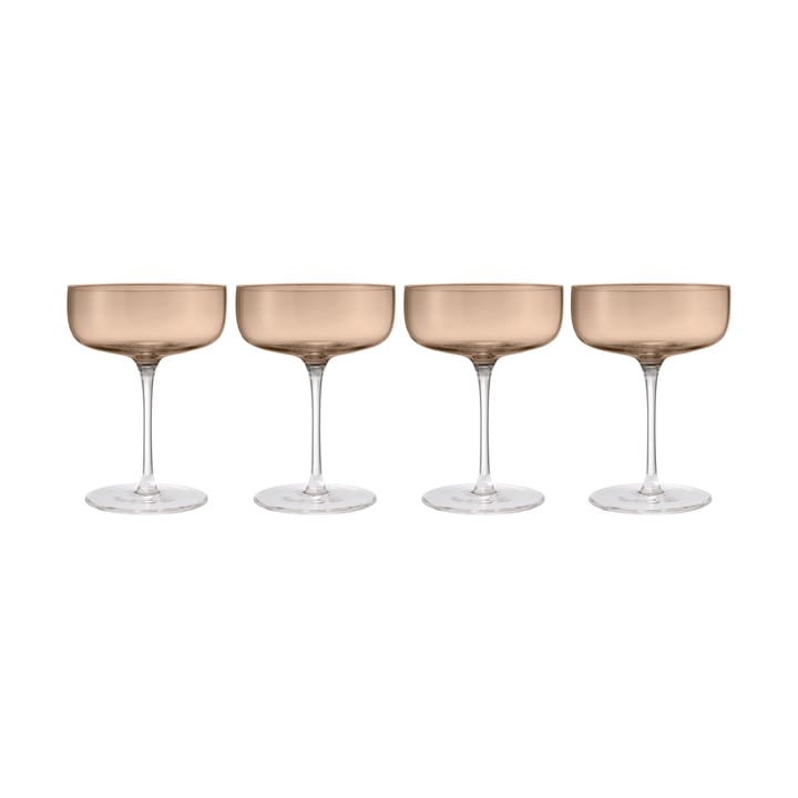 Fuumi Champagnerglas Coupe 28 cl 4er-Pack - Coffee-Klar - blomus