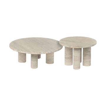 Volos Beistelltisch S Ø52 cm - Travertine - blomus