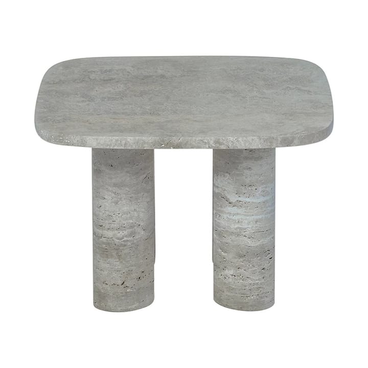 Volos Beistelltisch S 52x52 cm - Silver Travertine - blomus