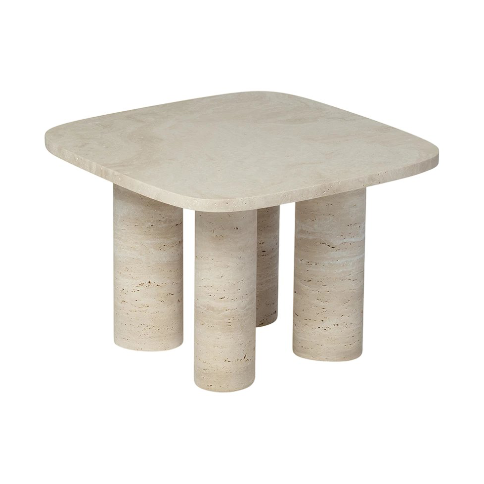 blomus Volos Beistelltisch S 52x52 cm Travertine