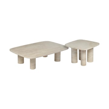 Volos Beistelltisch S 52x52 cm - Travertine - blomus