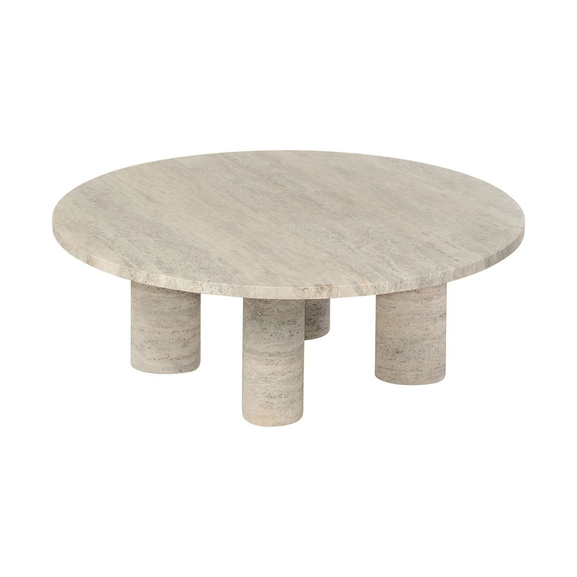 blomus Volos Couchtisch L Ø75 cm Travertine