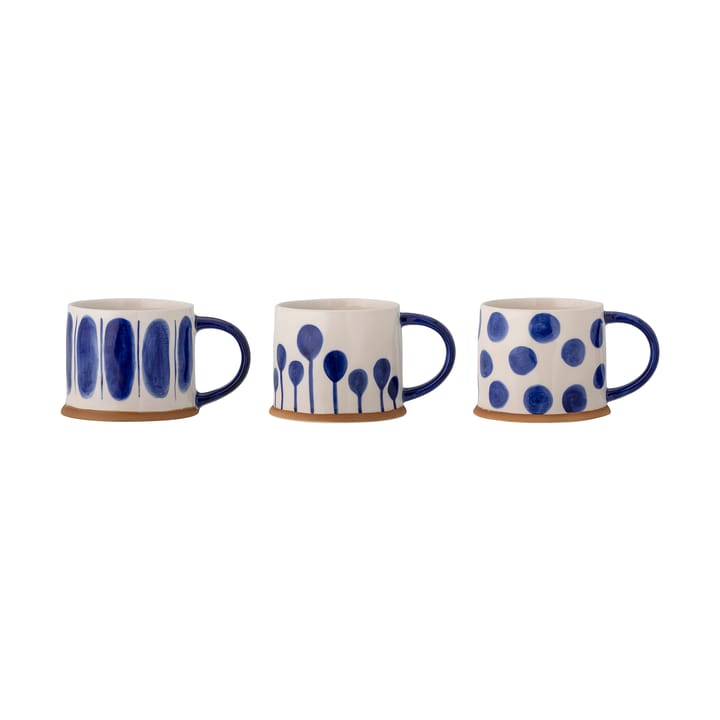 Linora Tasse 45 cl 3er-Pack - Blau - Bloomingville