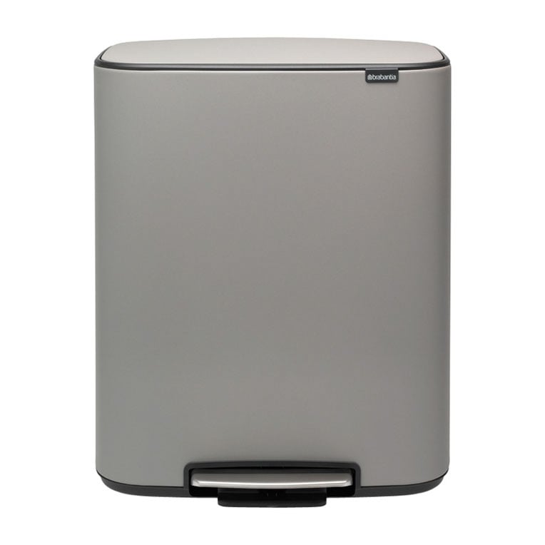 Brabantia Bo bin Treteimer 2 x 30 L Mineral concrete grey