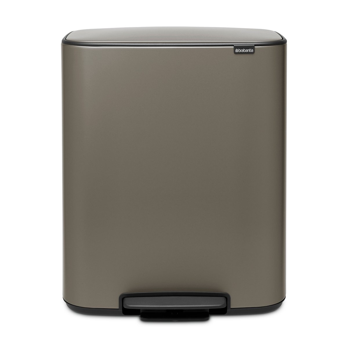 Brabantia Bo bin Treteimer 2 x 30 L Platinum