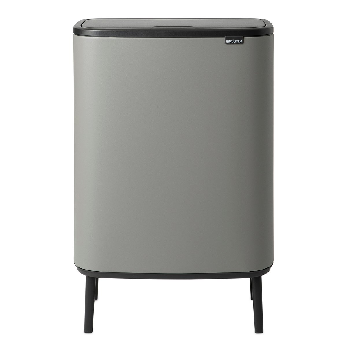 Brabantia Bo touch bin high 2 x 30 L Mineral concrete grey