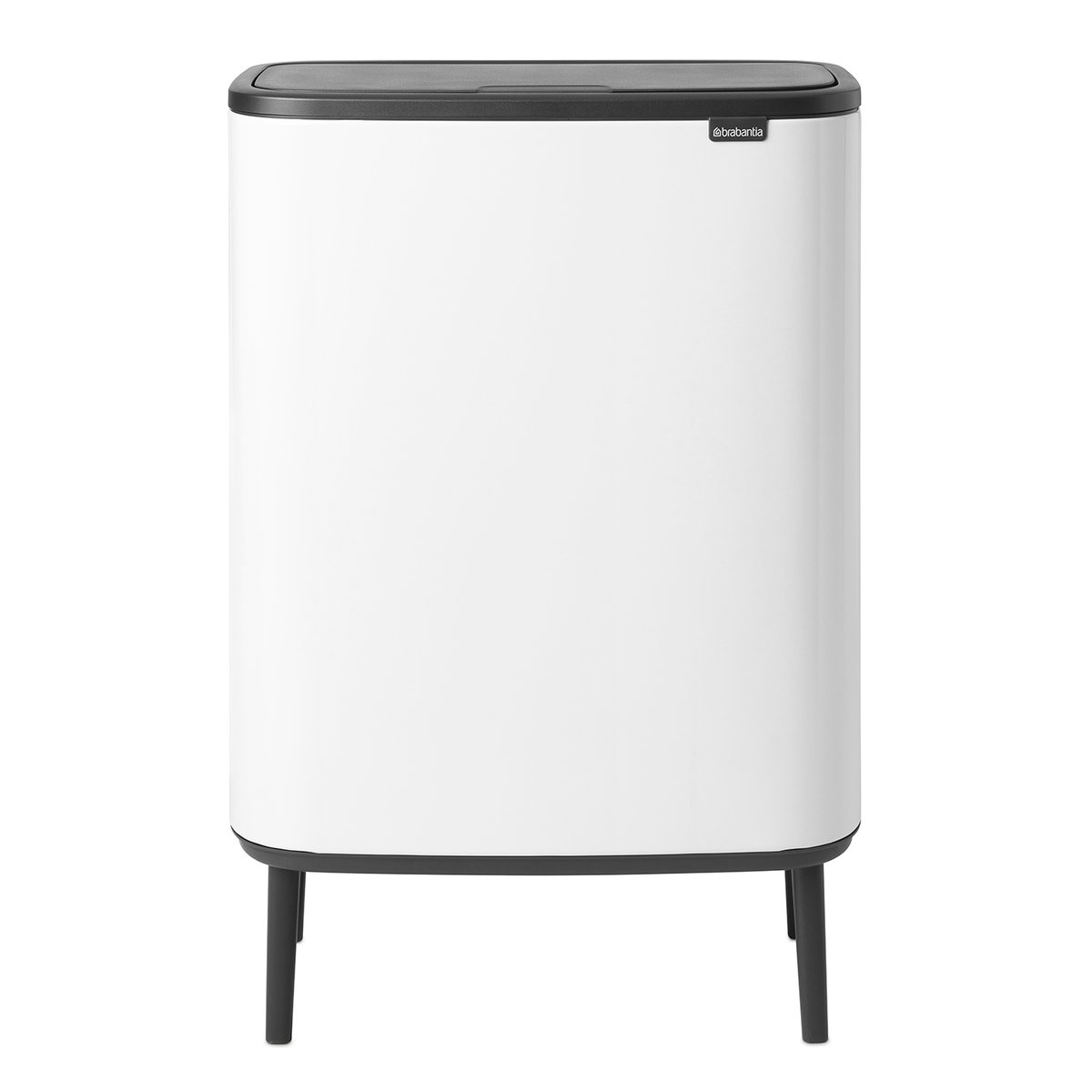 Brabantia Bo touch bin high 2 x 30 L Weiß