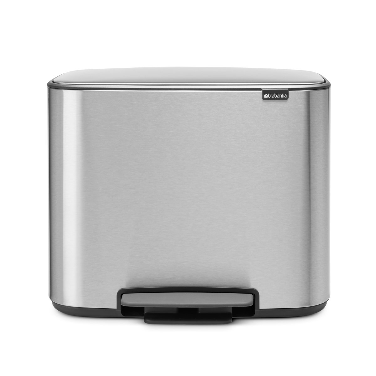 Brabantia Bo Treteimer 11+23 l Mineral steel FFP