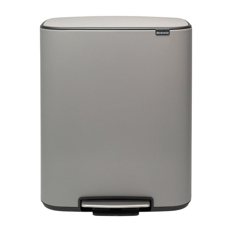 Brabantia Bo Treteimer 60 L Mineral concrete grey