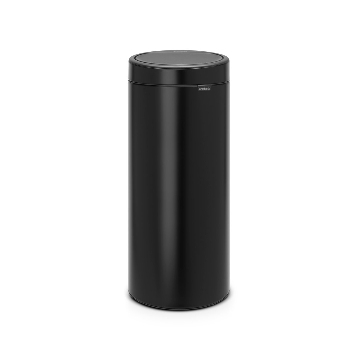 Brabantia Touch Bin Abfalleimer 30 Liter Schwarz matt