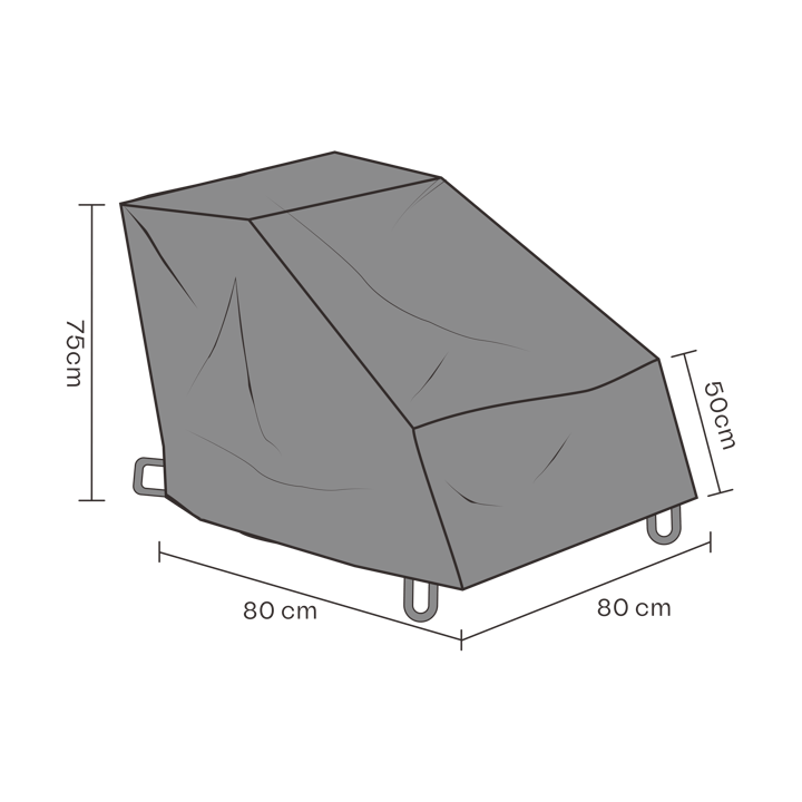 Brafab Möbelschutz Sessel, Schwarz 80 cm Brafab