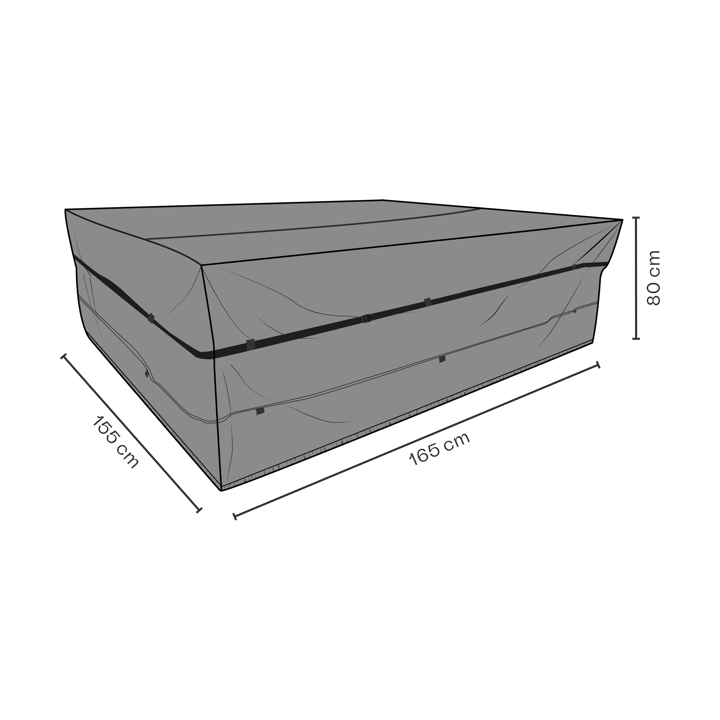 Brafab Möbelschutz Sitzgruppe - Schwarz 165x155 cm - Brafab