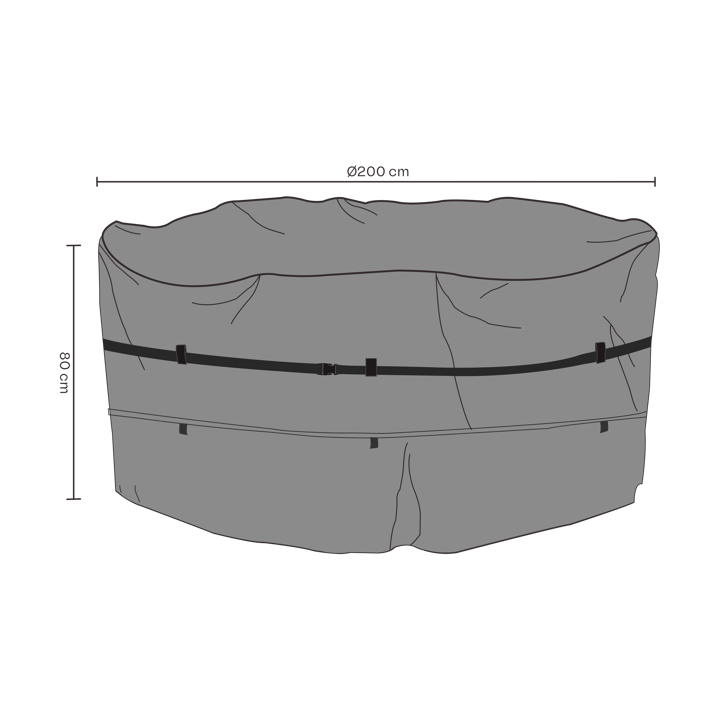 Brafab Möbelschutz Sitzgruppe - Schwarz 200x80 cm - Brafab