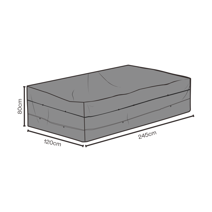 Brafab Möbelschutz Sitzgruppe - Schwarz 245x120 cm - Brafab