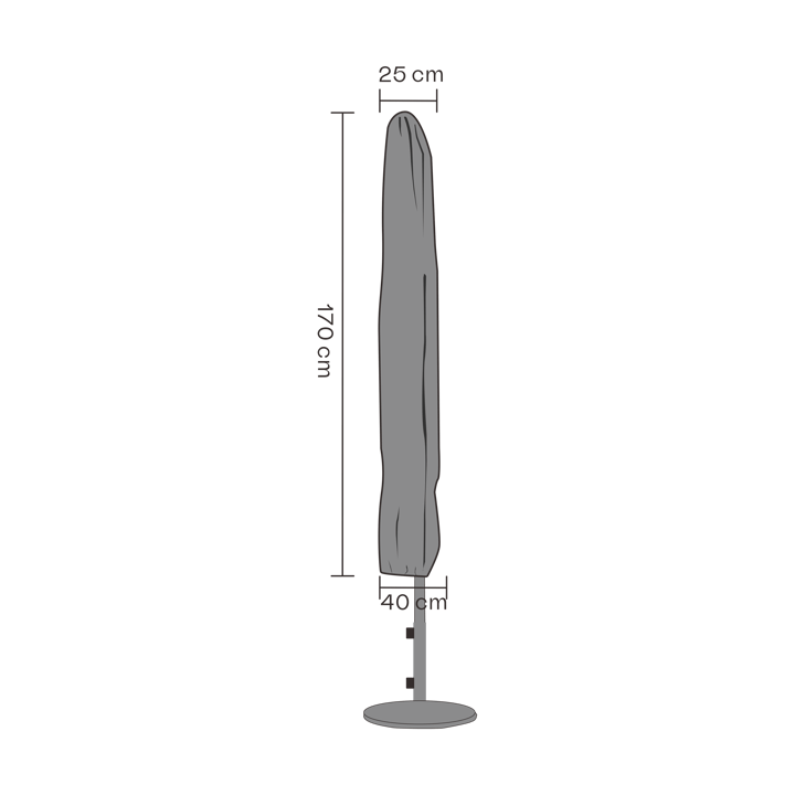 Brafab Möbelschutz Sonnenschirm - Schwarz 170 cm - Brafab