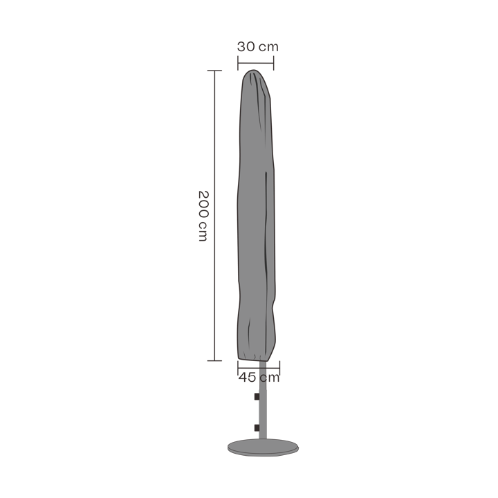 Brafab Möbelschutz Sonnenschirm - Schwarz 200 cm - Brafab