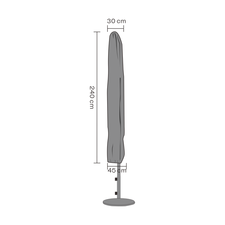 Brafab Möbelschutz Sonnenschirm - Schwarz 240 cm - Brafab